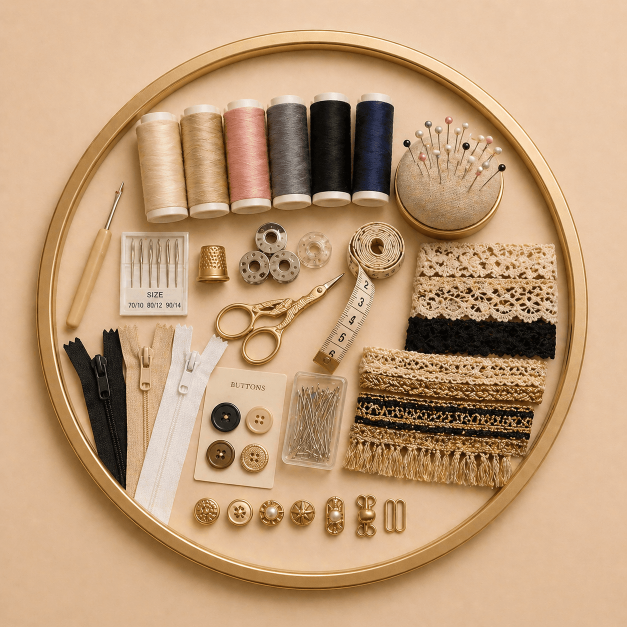 مستلزمات الخياطة والكلف