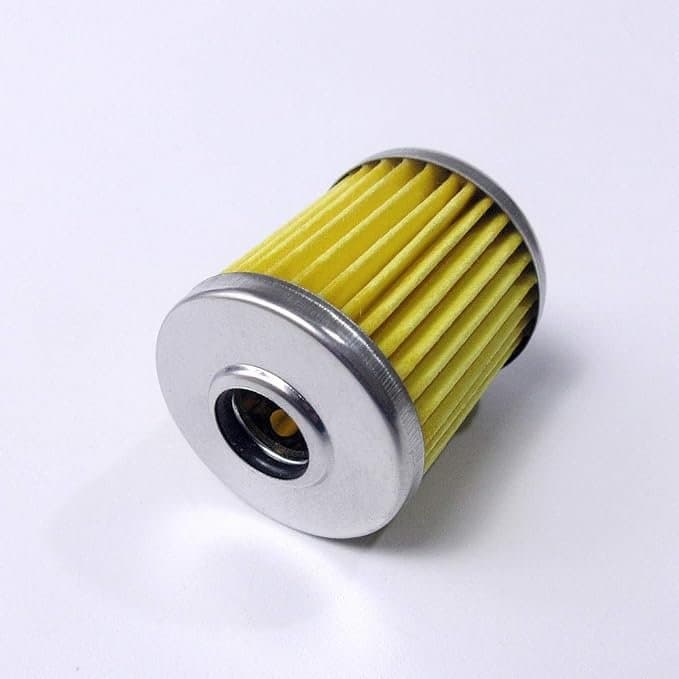 Yellow oil filter with steel mesh filter element for sewing machine