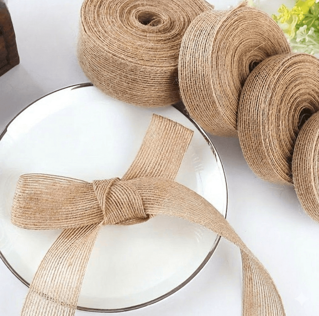 strips of burlap  2cm