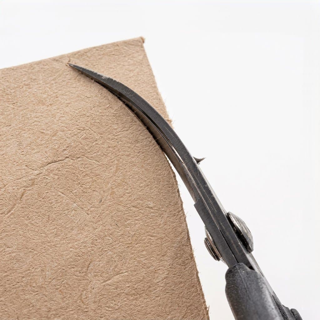 Curved embroidery scissors